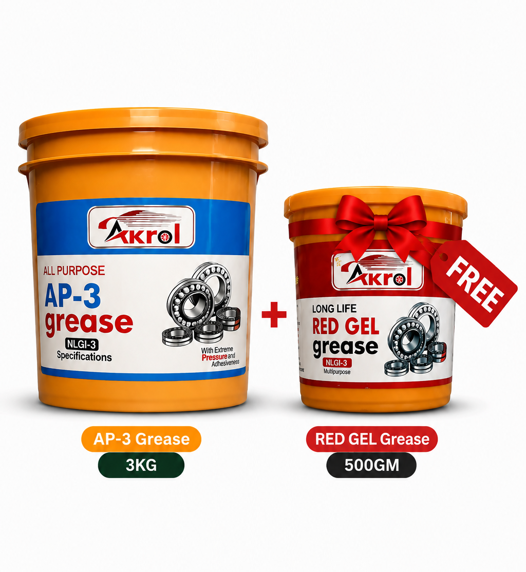 Akrol AP-3 Grease 3KG + Red Gel Grease 500GM FREE – NLGI-3