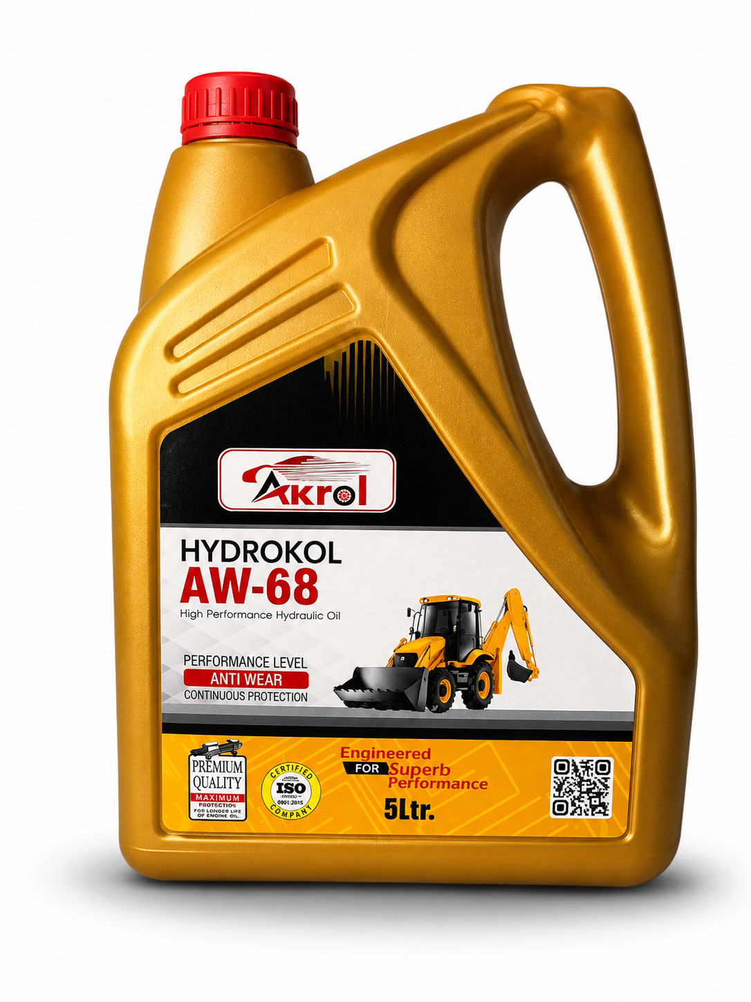 AKROL Hydrokol AW-68 Hydraulic Oil 5 L Anti-Wear Fluid