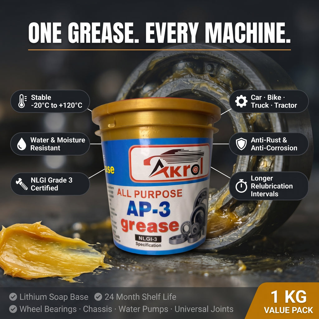 AKROL All Purpose AP-3 Grease NLGI-3 Specification - High Performance Multipur 1KG