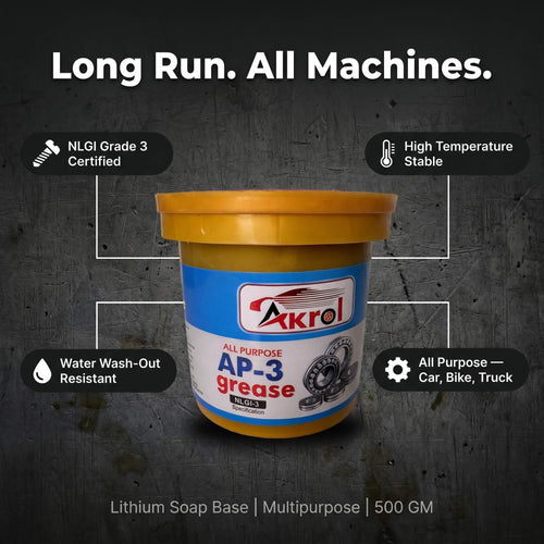 AKROL AP-3 All Purpose Grease 500 GM Multipurpose Lubricating Grease