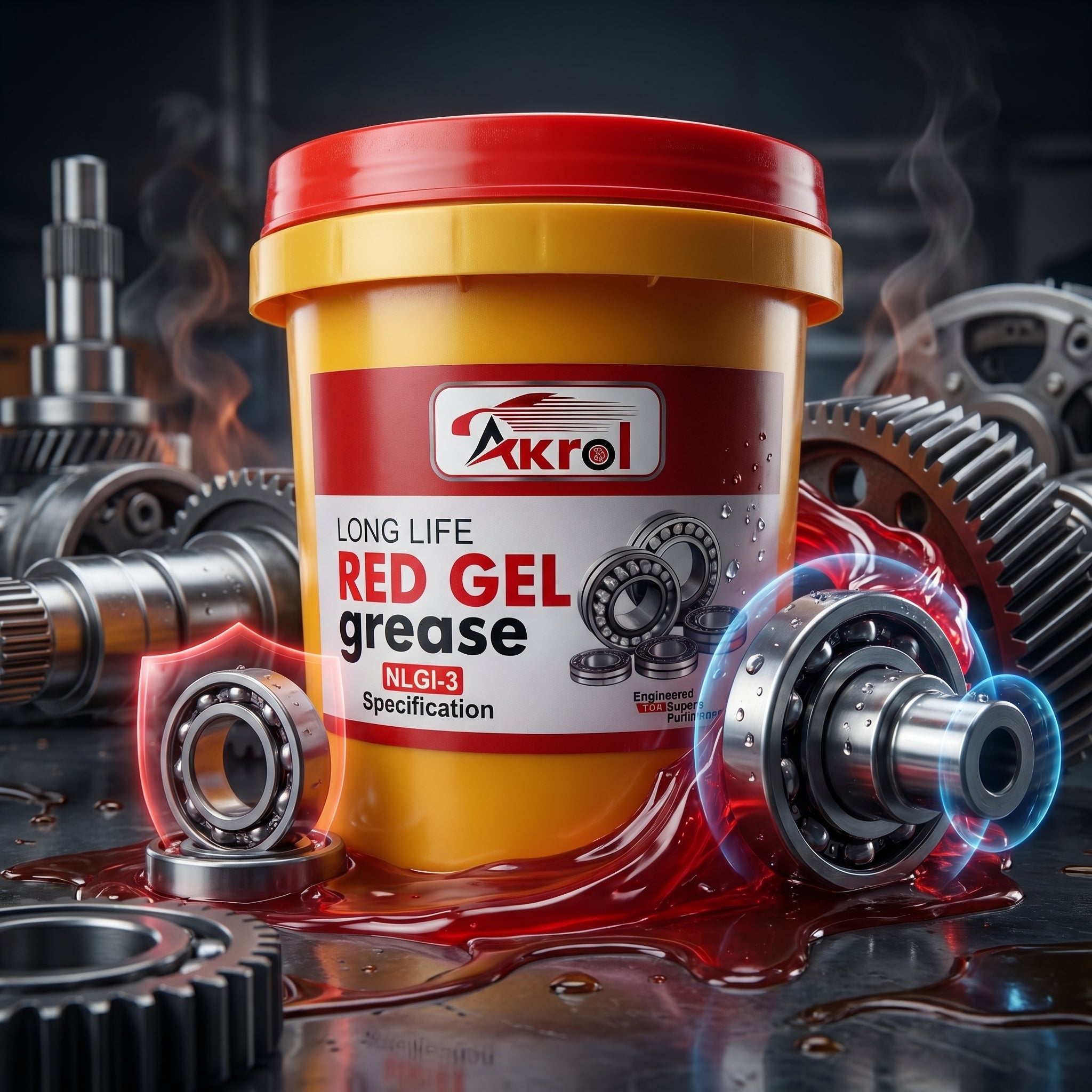 AKROL High Temp Calcium Grease 10 KG | Premium Grease for Automotive & Industrial Use