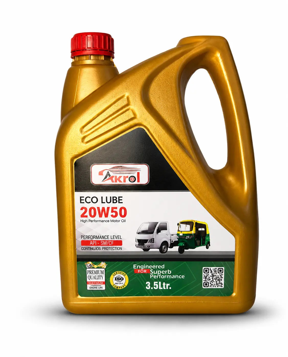 AKROL Eco Lube 20W50 High Performance Engine Oil 3.5 L