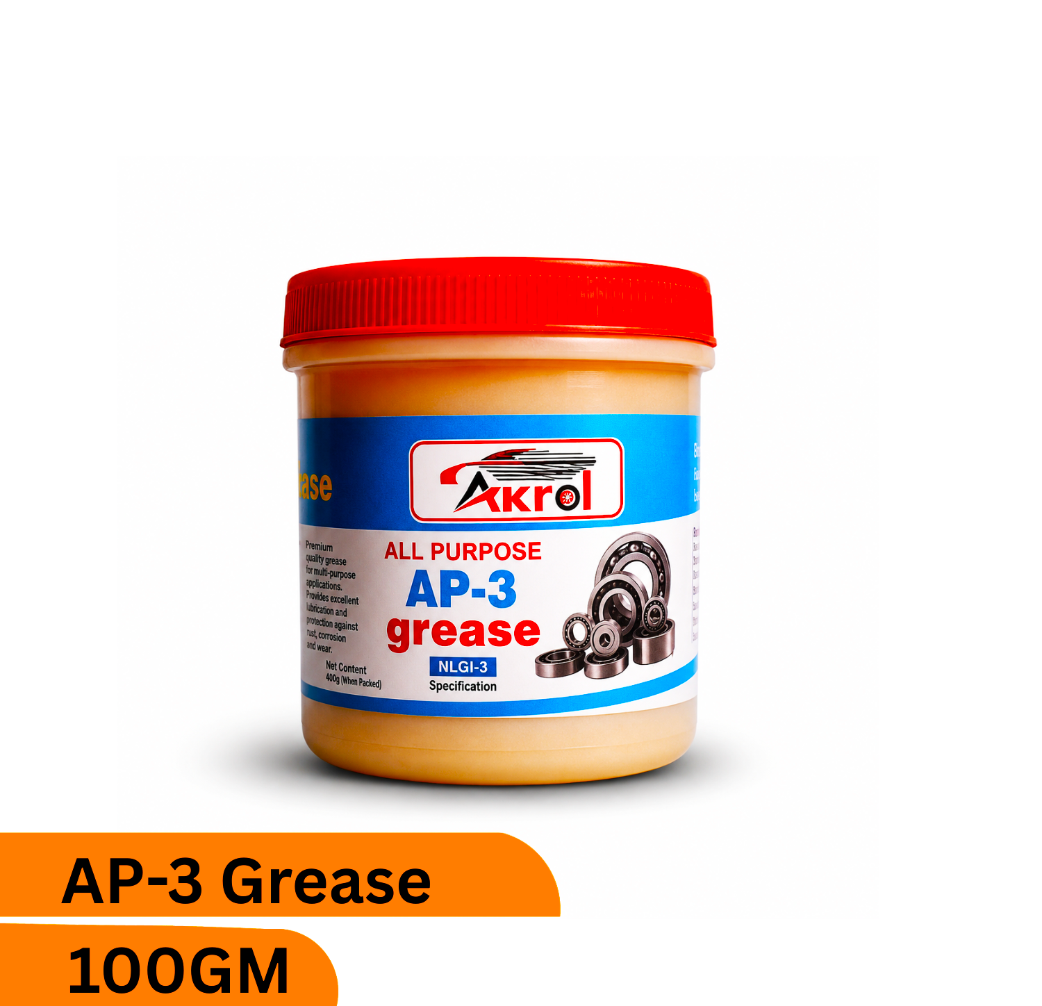 Akrol AP-3 Grease NLGI-3 All Purpose Grease 100 GM